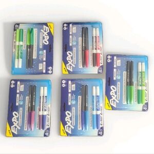 Expo Mixed Marker Sett Wet+Dry Erase Combo Pack 20 Markers Total (5packs Of 4)